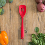 Load image into Gallery viewer, Home Basics Heat-Resistant Silicone Slotted Spoon, Red $3.00 EACH, CASE PACK OF 24
