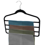 Load image into Gallery viewer, Home Basics Velvet Trouser Hanger, (Pack of 3), Black $3.00 EACH, CASE PACK OF 24
