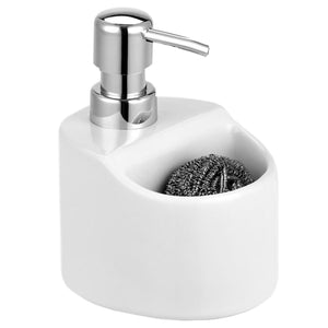 Home Basics Soap Dispenser with Sponge Holder - Assorted Colors