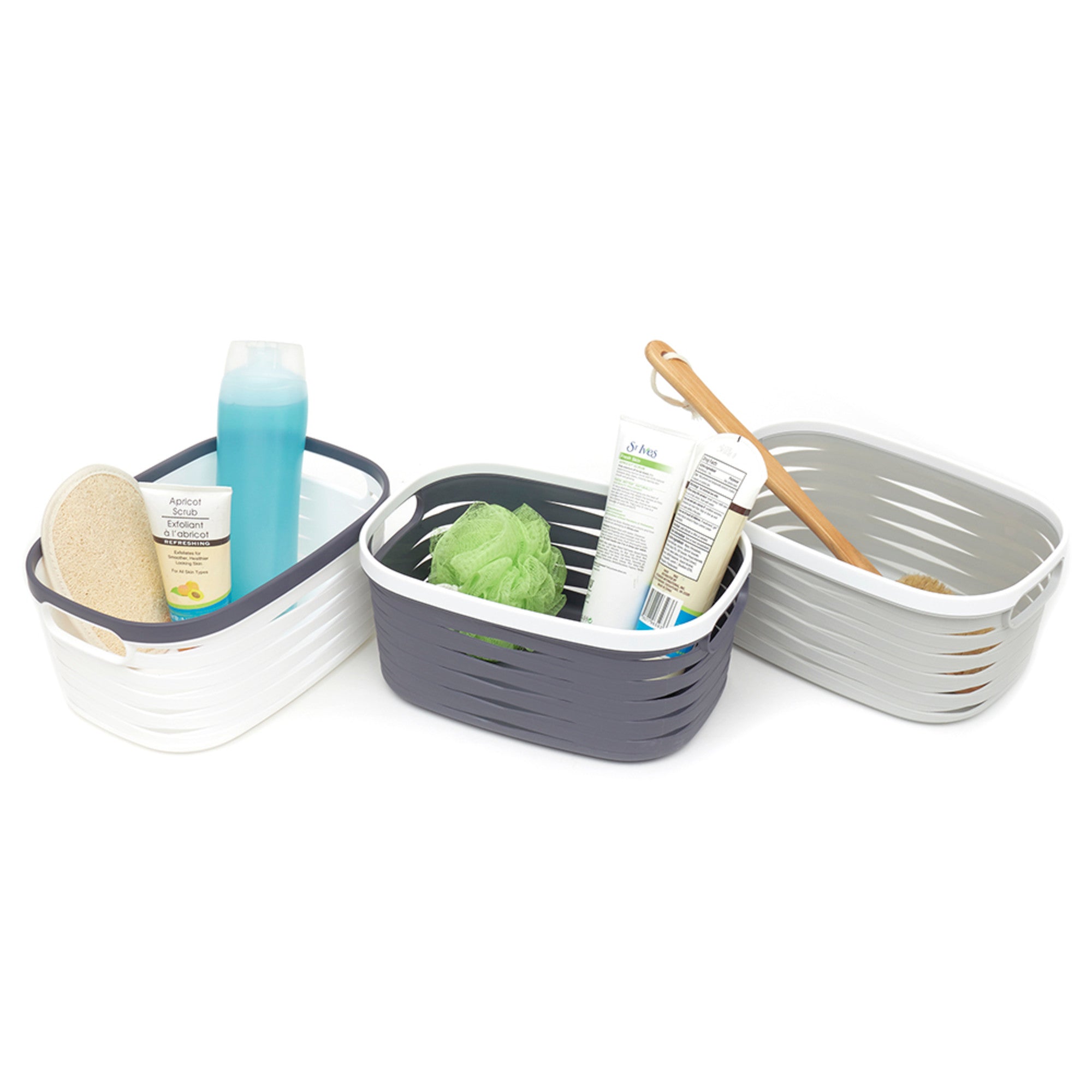 Home Basics Tanis Medium Plastic Basket - Assorted Colors