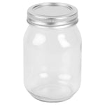 Load image into Gallery viewer, Home Basics 16 oz. Wide Mouth Clear Mason Canning Jar $1.50 EACH, CASE PACK OF 12

