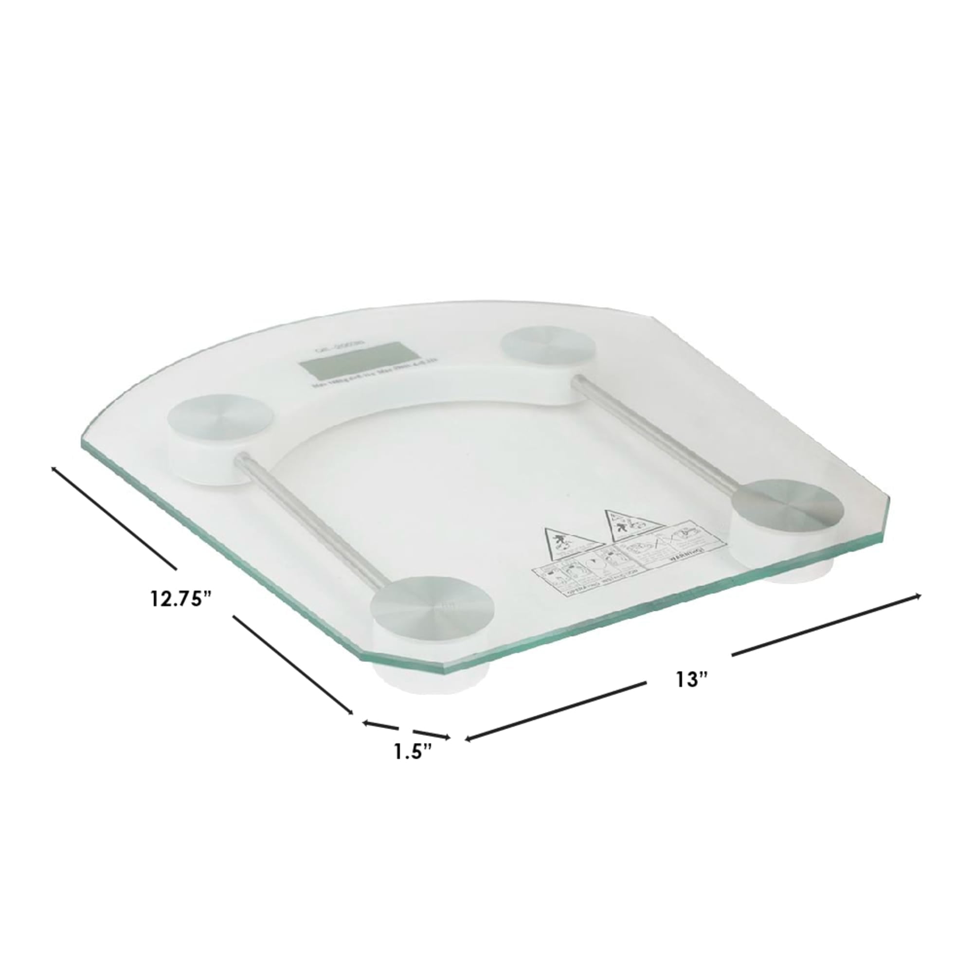 Home Basics Glass Digital Bathroom Scale for Body Weight $10.00 EACH, CASE PACK OF 8