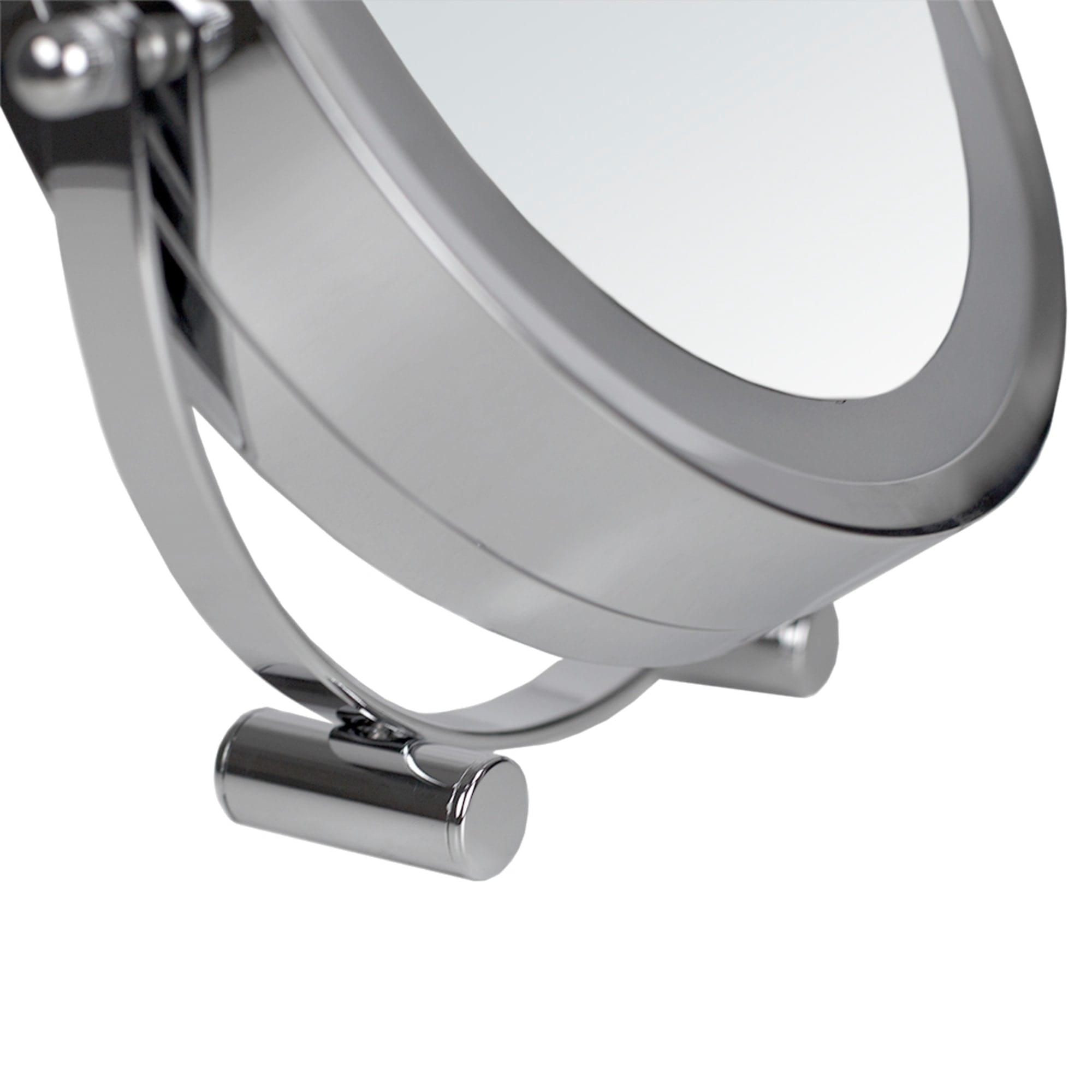 Home Basics Double Sided Cosmetic Countertop Handheld Mirror with LED Light, Chrome $15.00 EACH, CASE PACK OF 6