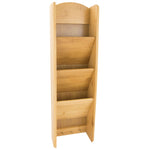 Load image into Gallery viewer, Home Basics 3 Tier Bamboo Letter Rack with Key Hooks $15.00 EACH, CASE PACK OF 12

