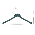 Load image into Gallery viewer, Home Basics 3 Piece Rubberized Hangers, Slate $4.00 EACH, CASE PACK OF 12
