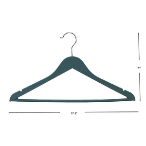 Home Basics 3 Piece Rubberized Hangers, Slate $4.00 EACH, CASE PACK OF 12