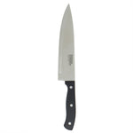 Load image into Gallery viewer, Home Basics 8&quot; Stainless Steel Chef Knife with Contoured Bakelite Handle, Black $3.00 EACH, CASE PACK OF 24
