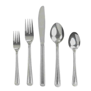 Home Basics Grand 20 Piece Stainless Steel Flatware Set, Silver $10.00 EACH, CASE PACK OF 12