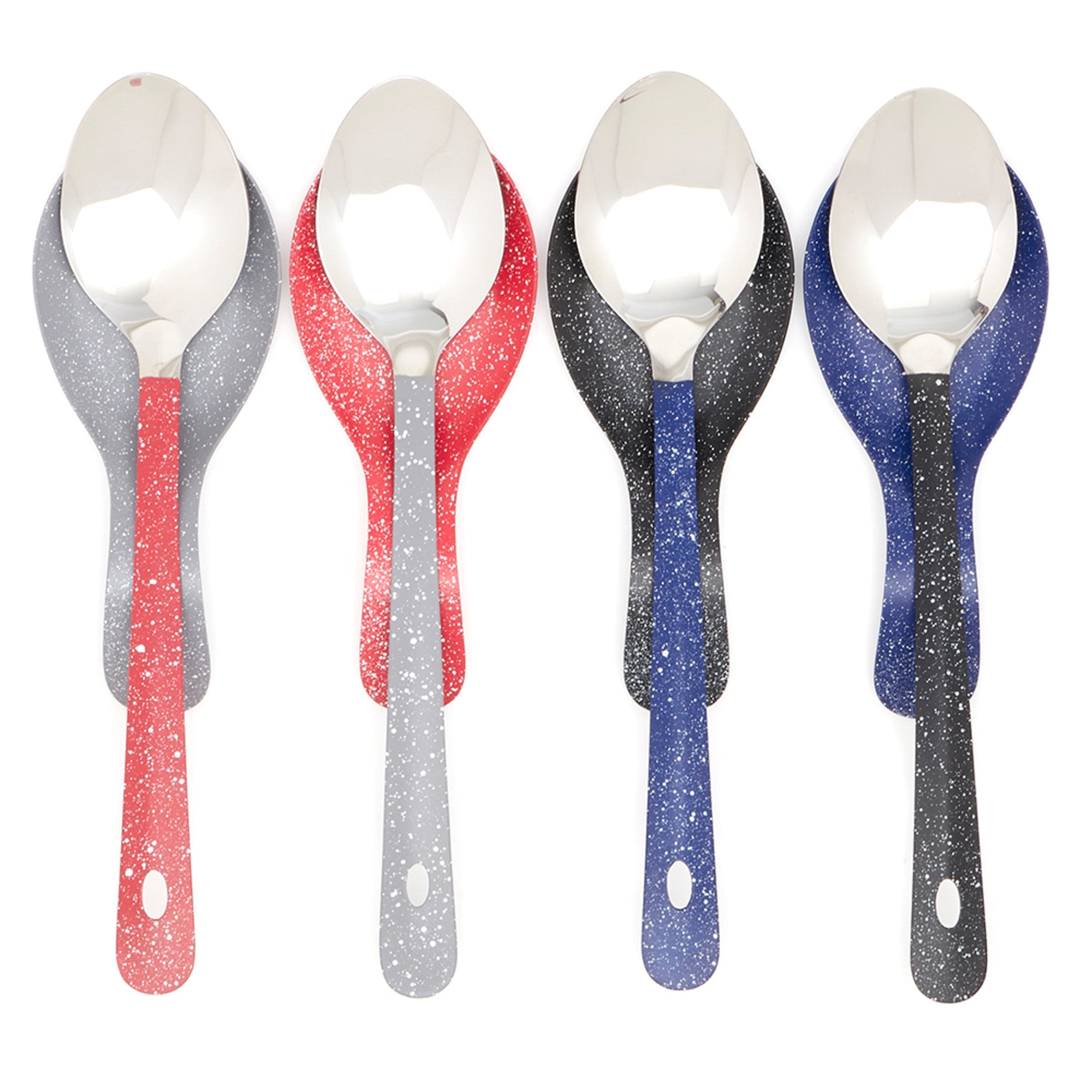 Home Basics Speckled Stainless Steel Serving Spoon - Assorted Colors