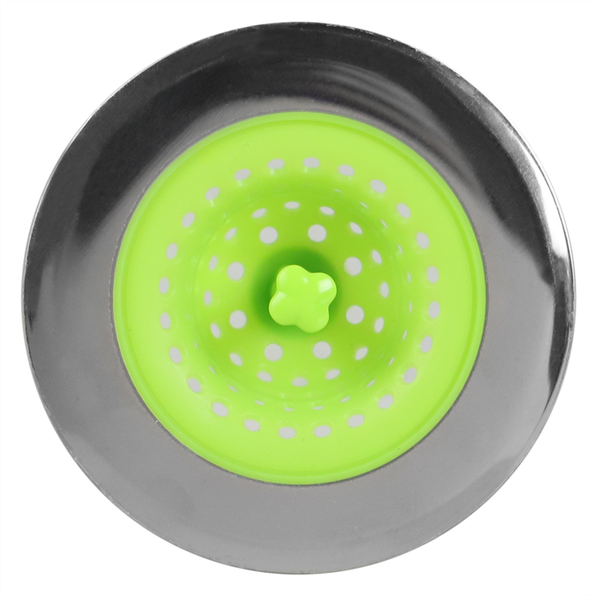 Home Basics Brights Silicone Sink Strainer with Stainless Steel Rim - Assorted Colors