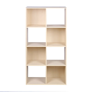 Home Basics Open and Enclosed 8 Cube MDF Storage Organizer, Oak $50.00 EACH, CASE PACK OF 1