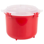 Load image into Gallery viewer, Home Basics Plastic Microwave Rice Cooker, Red $5 EACH, CASE PACK OF 12
