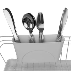 Home Basics 3 Piece Dish Rack, White $10.00 EACH, CASE PACK OF 6
