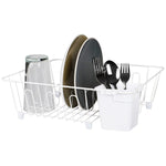 Load image into Gallery viewer, Home Basics Small Vinyl Coated Wire Dish Rack with Utensil Holder, White $5.00 EACH, CASE PACK OF 12
