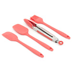Load image into Gallery viewer, Home Basics 4 Piece Silicone Kitchen Tool Set - Assorted Colors
