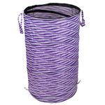 Load image into Gallery viewer, Home Basics Collapsible Printed Barrel Hamper - Assorted Colors
