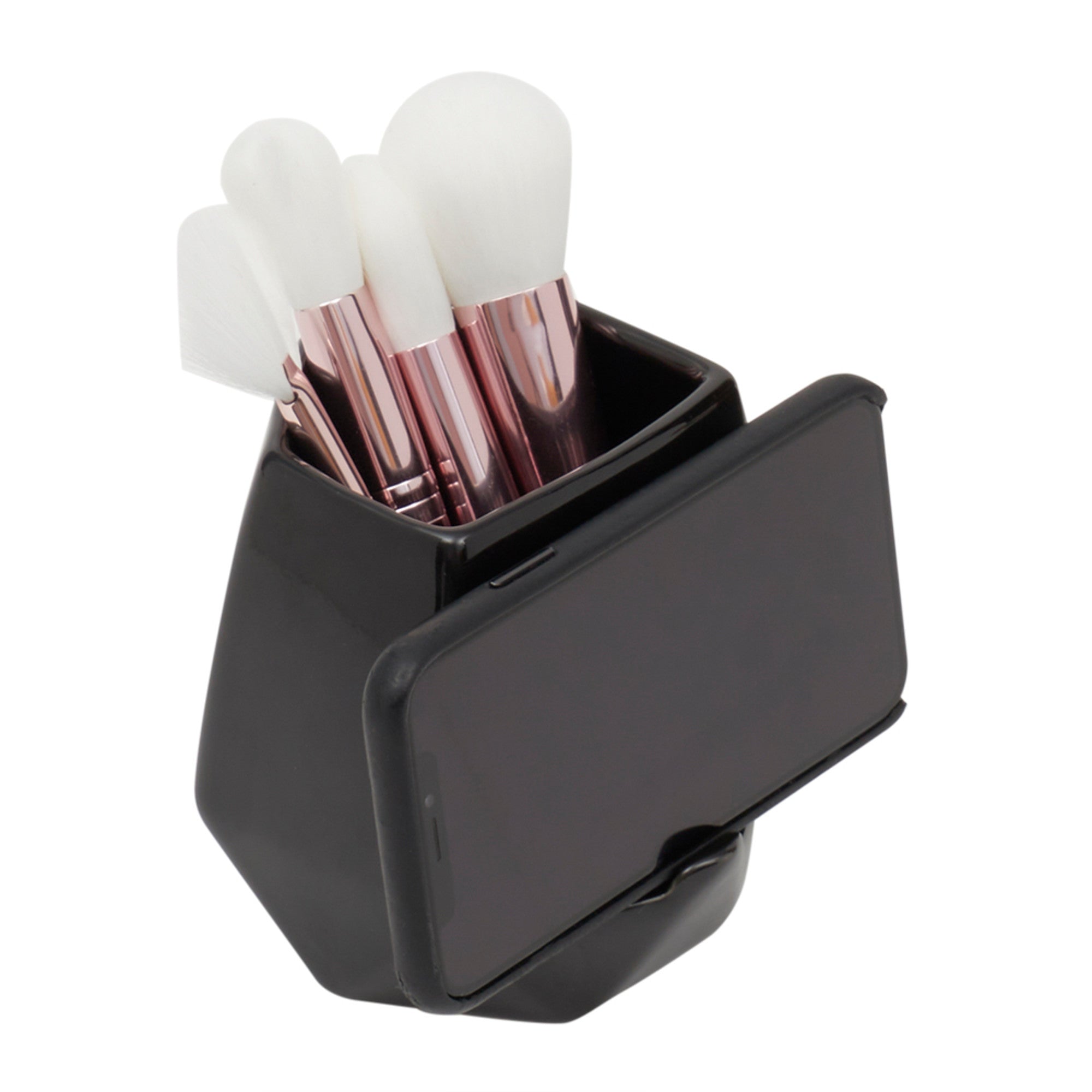 Home Basics Ceramic Make Up Brush and Phone Holder - Assorted Colors