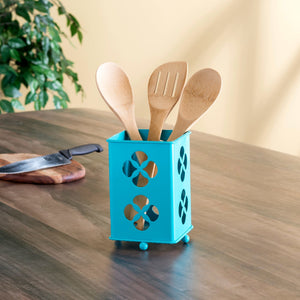 Home Basics Trinity Collection Cutlery Holder, Turquoise $5.00 EACH, CASE PACK OF 12