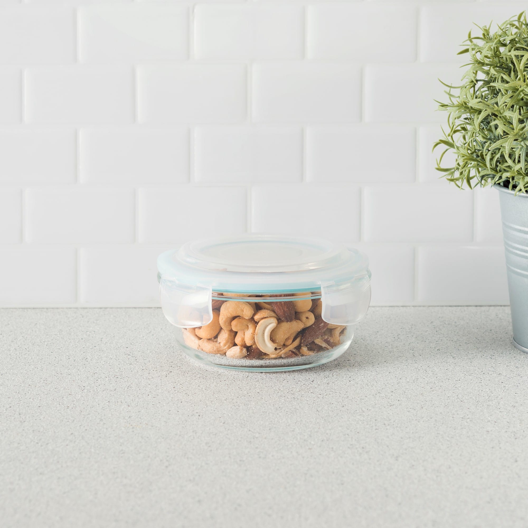 Home Basics 13 oz. Round Borosilicate Glass Food Storage Container $3 EACH, CASE PACK OF 12