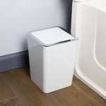 Load image into Gallery viewer, Home Basics Skylar Swing Top 3 Lt ABS Plastic Waste Bin, White $10.00 EACH, CASE PACK OF 4
