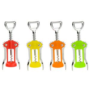 Home Basics Silicone Wine Corkscrew - Assorted Colors