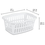 Load image into Gallery viewer, Sterilite 1.5 Bushel / 53 Liter Rectangular Laundry Basket - Clear
