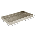 Load image into Gallery viewer, Home Basics Plastic Metallic Vanity Tray, Champagne $5.00 EACH, CASE PACK OF 8
