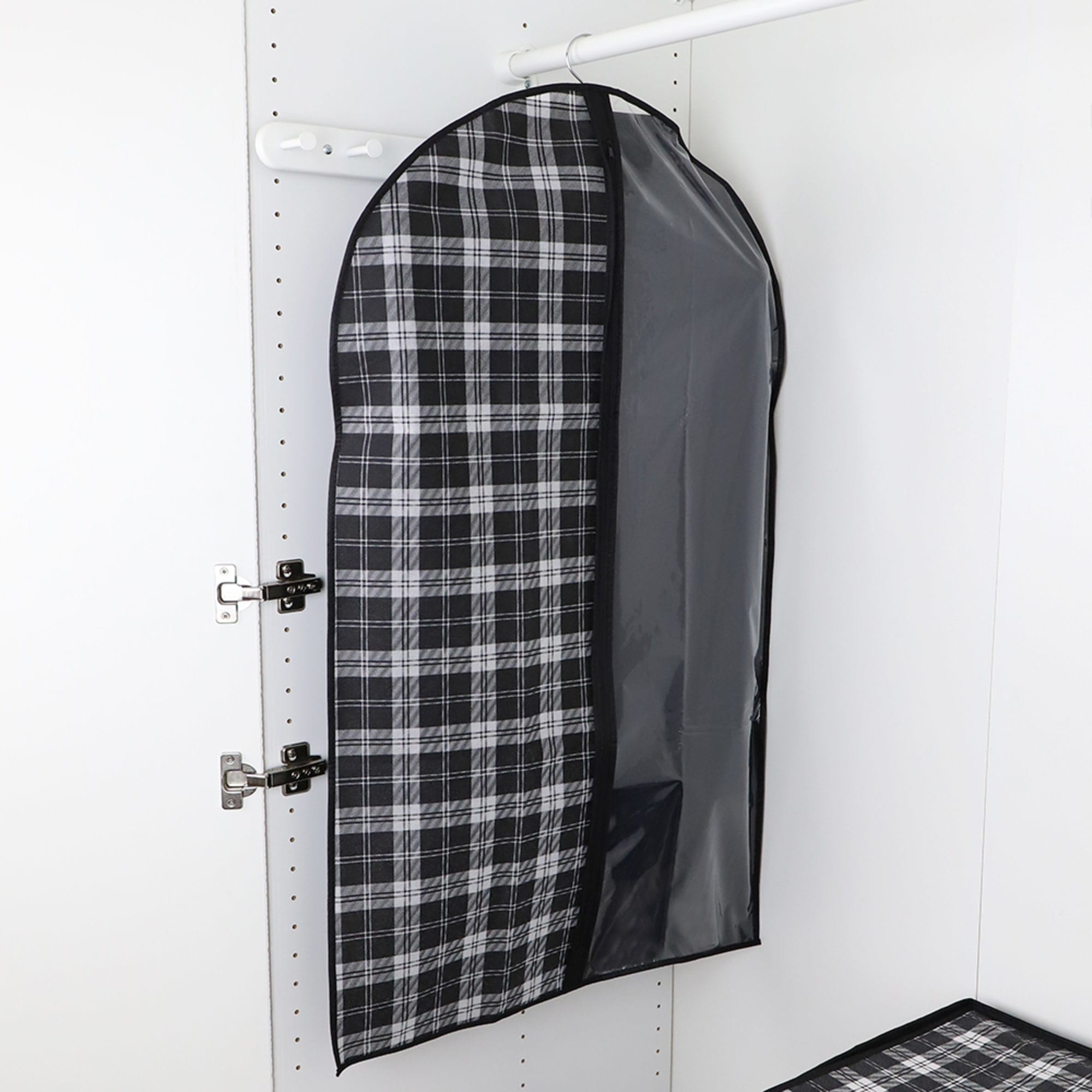 Home Basics Plaid Non-Woven Garment Bag with Clear Plastic Panel, Black
 $3.00 EACH, CASE PACK OF 12