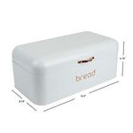 Load image into Gallery viewer, Home Basics Grove Bread Box, White $25.00 EACH, CASE PACK OF 4
