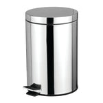 Load image into Gallery viewer, Home Basics 12 Liter Polished Stainless Steel Round Waste Bin, Silver $20.00 EACH, CASE PACK OF 4
