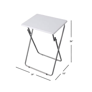 Home Basics Multi-Purpose Foldable Table, White $15.00 EACH, CASE PACK OF 6