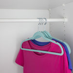 Load image into Gallery viewer, Home Basics Velvet Hanger, (Pack of 10), Sky Blue $4.00 EACH, CASE PACK OF 12
