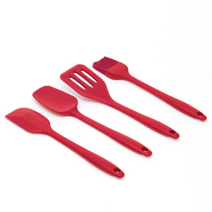 Home Basics Mini 4 Piece Silicone Kitchen Prep Tool Set - Assorted Colors