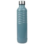 Load image into Gallery viewer, Home Basics Glacier Textured Grip 24 oz. Glass Travel Water Bottle with Easy Twist-on Leak Proof Steel Cap - Assorted Colors
