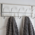 Load image into Gallery viewer, Home Basics 5 Hook Hanging Rack with Crystal Knobs, Chrome $7.00 EACH, CASE PACK OF 12
