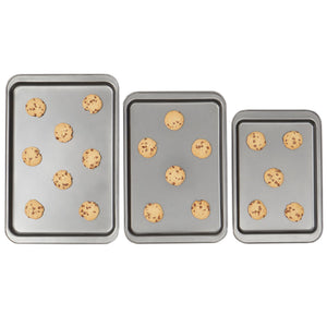 Home Basics 3 Piece Non-Stick Cookie Sheet Set $12.00 EACH, CASE PACK OF 12