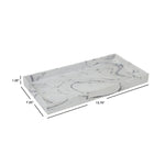 Load image into Gallery viewer, Home Basics Faux Marble Vanity Tray, White $6.00 EACH, CASE PACK OF 8
