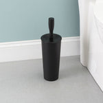 Load image into Gallery viewer, Home Basics Plastic Toilet Brush Holder, Black $6.00 EACH, CASE PACK OF 12
