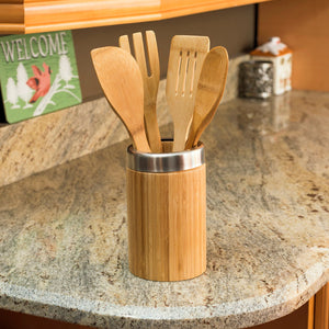 Home Basics 5-Piece Bamboo Kitchen Tool Set, Honey $10.00 EACH, CASE PACK OF 12