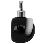 Load image into Gallery viewer, Home Basics Round 8 oz. Ceramic Soap Dispenser with Sponge - Assorted Colors
