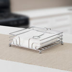 Load image into Gallery viewer, Home Basics Chrome Plated Steel  Flat Napkin Holder with Weighted Pivoted Arm $5.00 EACH, CASE PACK OF 12
