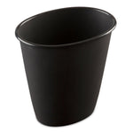 Load image into Gallery viewer, Sterilite 1.5 Gallon Oval Vanity Wastebasket, Black $2.50 EACH, CASE PACK OF 12
