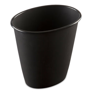 Sterilite 1.5 Gallon Oval Vanity Wastebasket, Black $2.50 EACH, CASE PACK OF 12