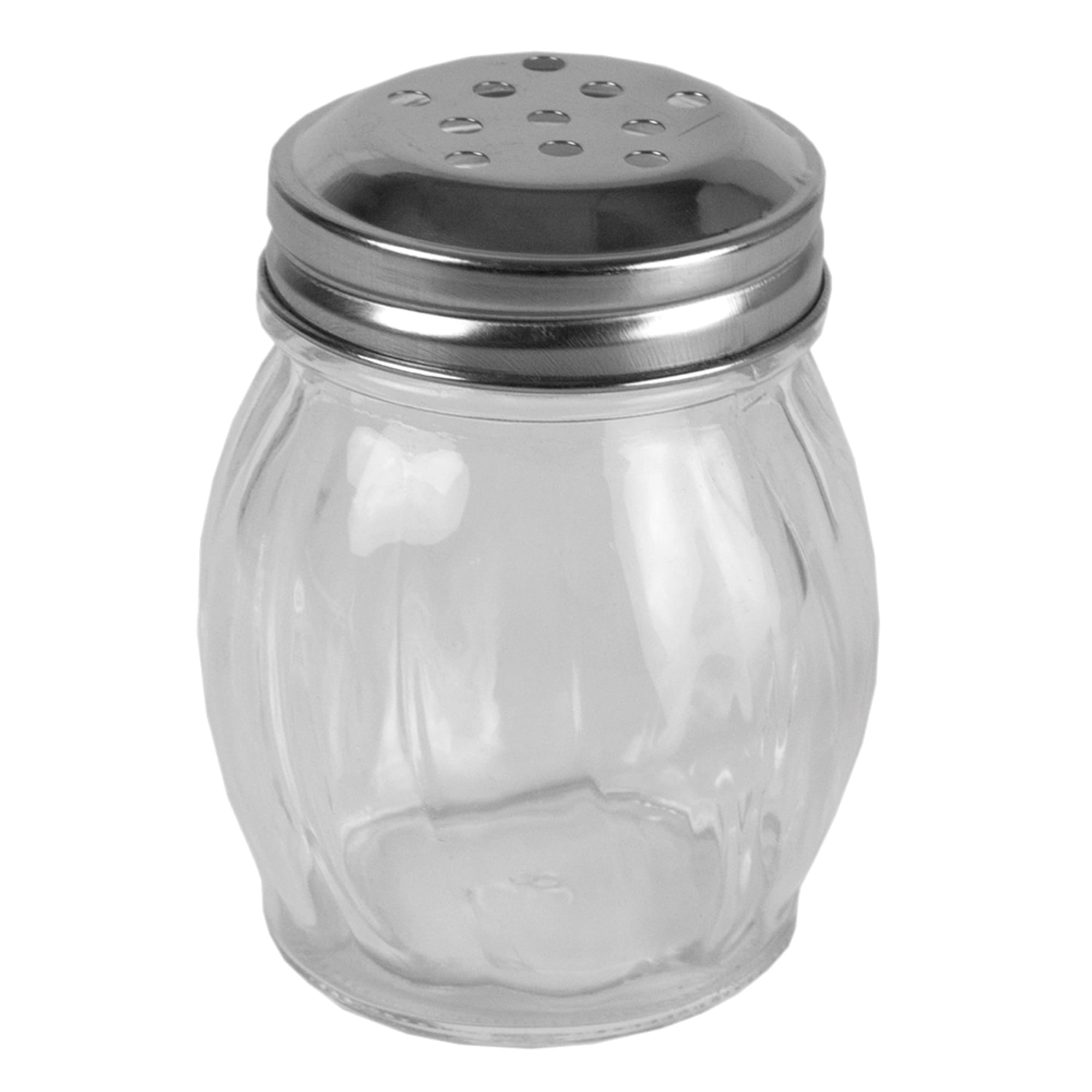 Home Basics Bulb Shape 5 oz Cheese and Spice Shaker, Clear, FOOD PREP