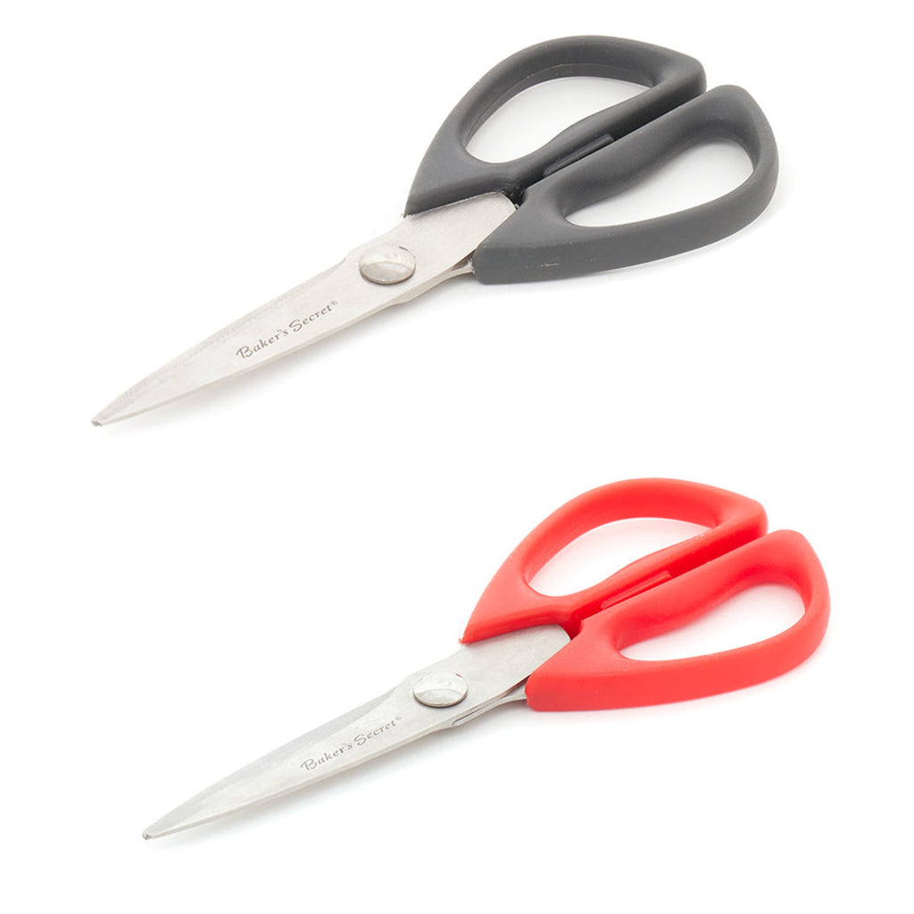 Baker's Secret 8-inch Kitchen Scissors - Assorted Colors