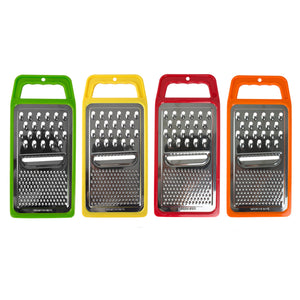 Home Basics 3-Way Flat Cheese Grater - Assorted Colors