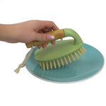 Load image into Gallery viewer, Home Basics Bliss Collection Bamboo Scrubbing Brush, Green $3 EACH, CASE PACK OF 12
