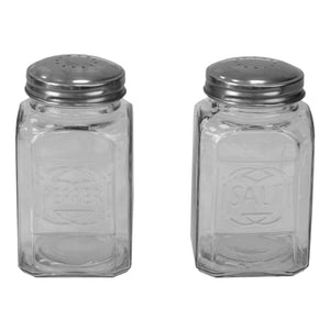 Home Basics Bistro 3.8 oz. Tabletop Glass Salt and Pepper Shakers, (Set of 2), Clear $2 EACH, CASE PACK OF 24