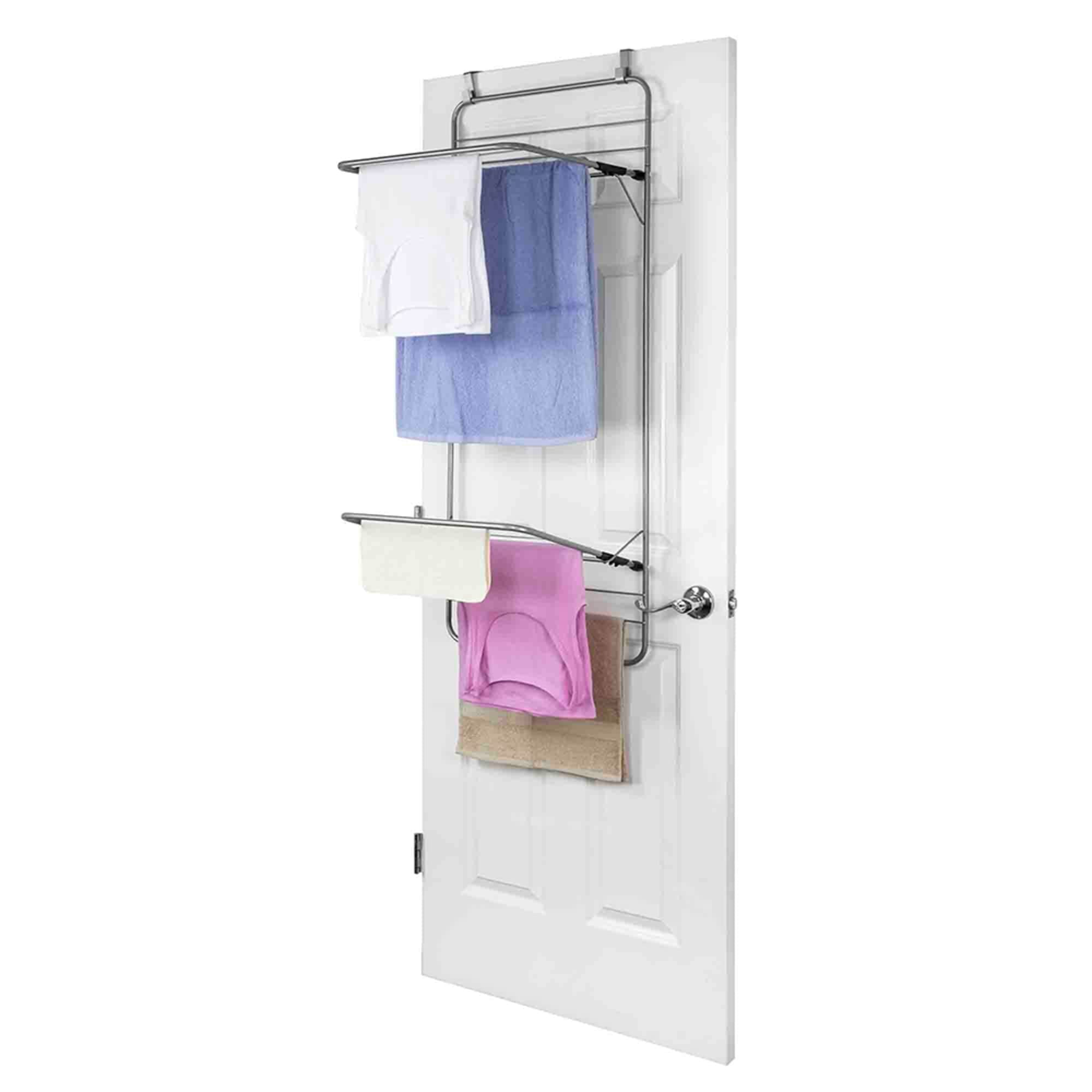 Home Basics Steel Over the Door Towel Dryer Rack, Grey $15.00 EACH, CASE PACK OF 6