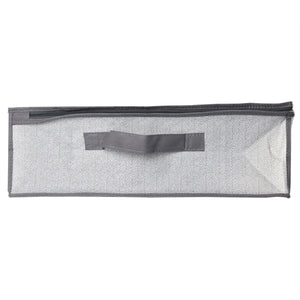 Home Basics Herringbone Non-Woven Under the Bed Storage Bag with See-through Front Panel, Grey $4.00 EACH, CASE PACK OF 12